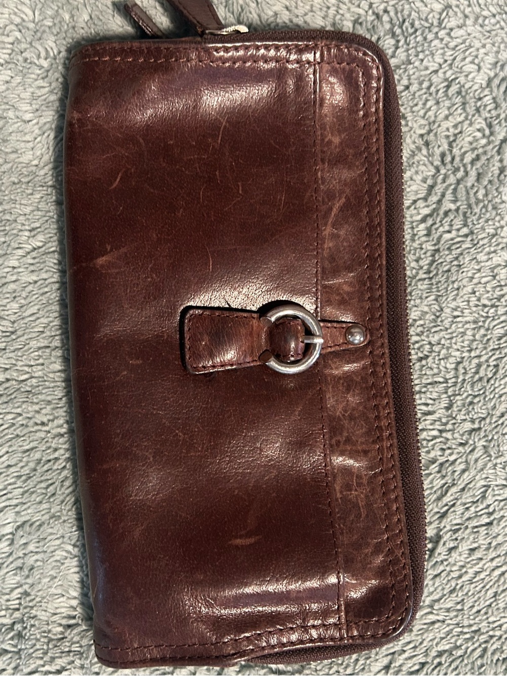 Tano Orange Lined Zip Pouch